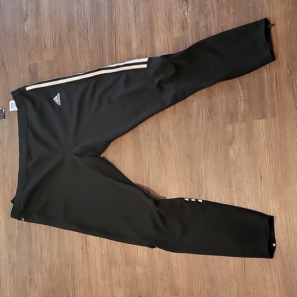 adidas Otr 3s Tight Casual Sports Training Gym Pants/Trousers/Joggers Black - Picture 2 of 8